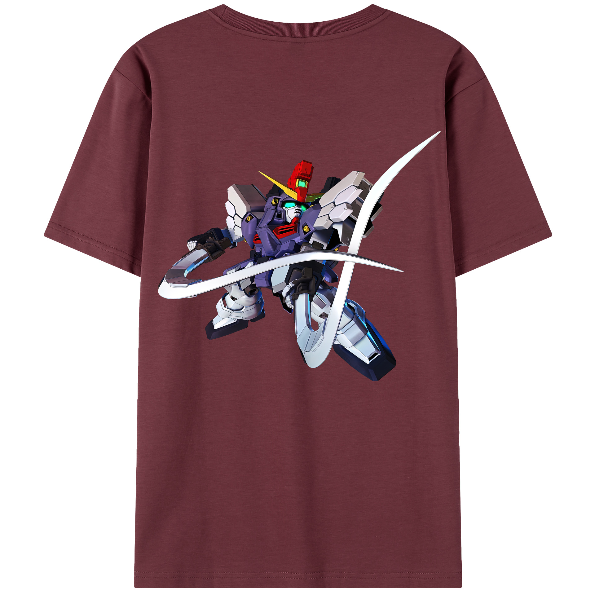 （画像用） 機動戦士ガンダム Mobile Suit Gundam 綿100％半袖Tシャツ（背面プリント）
